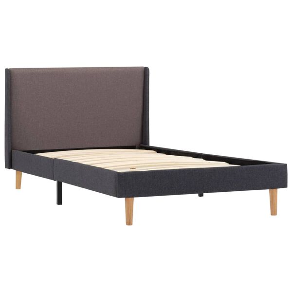 vidaXL Bedframe stof taupe 100x200 cm