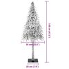 vidaXL Kerstboom met 150 LED met standaard Wit 120 cm PE en staal
