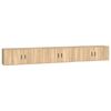 vidaXL Tv-wandmeubels 3 st 100x34,5x40 cm sonoma eikenkleurig