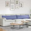 vidaXL Sofa Kussens 2 pcs Jeans Blauw 145 x 40 cm Stof
