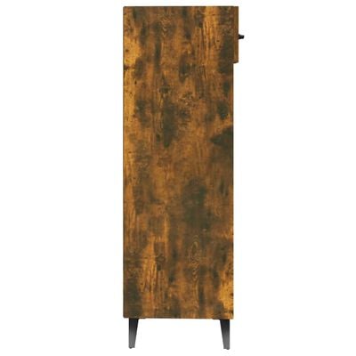 vidaXL Schoenenkast 30x35x105 cm bewerkt hout gerookt eikenkleurig