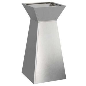 vidaXL Pilaar Plantenbak Zilver 35 x 35 x 73 cm Roestvrij staal