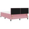 vidaXL Boxspringbed met matras Roze 140 x 200 cm Fluweel