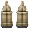 vidaXL Lamphouders 2 st brons E27