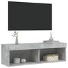 vidaXL Tv-meubel met LED-verlichting 100x30x30 cm betongrijs