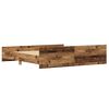 vidaXL Bedframe met hoofdeinde Oud Hout 203 x 203 x 50 cm Bewerkt hout