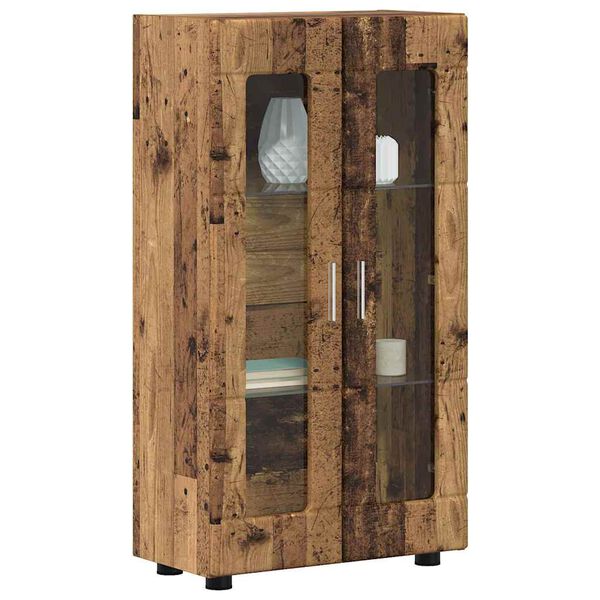 vidaXL Dressoir met plank Oudhout 55,5 x 29 x 103 cm Bewerkt hout