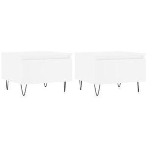 vidaXL Salontafels 2 st 50x46x35 cm bewerkt hout wit