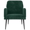 vidaXL Fauteuil 62x79x79 cm fluweel donkergroen