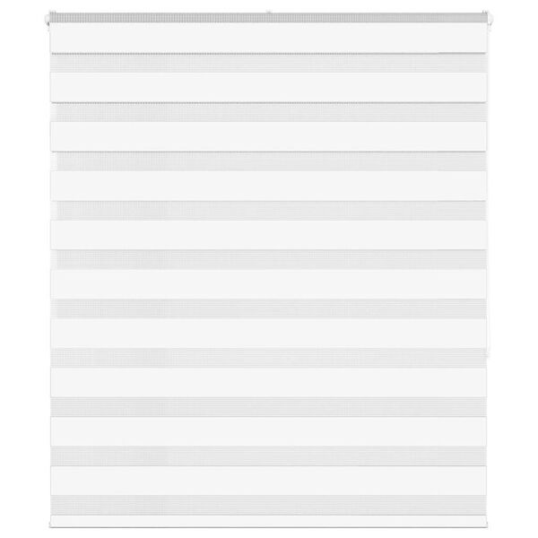 vidaXL Zebra rolgordijn 120x150 cm stofbreedte 115,9cm polyester wit