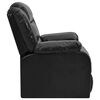 vidaXL Fauteuil verstelbaar kunstleer zwart