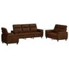vidaXL Bankstel 3 pcs Legergroen Nep Suede Leer