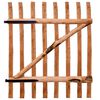 vidaXL Poort enkel 100x120 cm ge&iuml;mpregneerd hazelaarhout