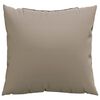 vidaXL Sierkussens 4 st 50x50 cm stof taupe