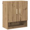 vidaXL Wandkast 60 x 31 x 70 cm Bewerkt hout Artisanaal eiken