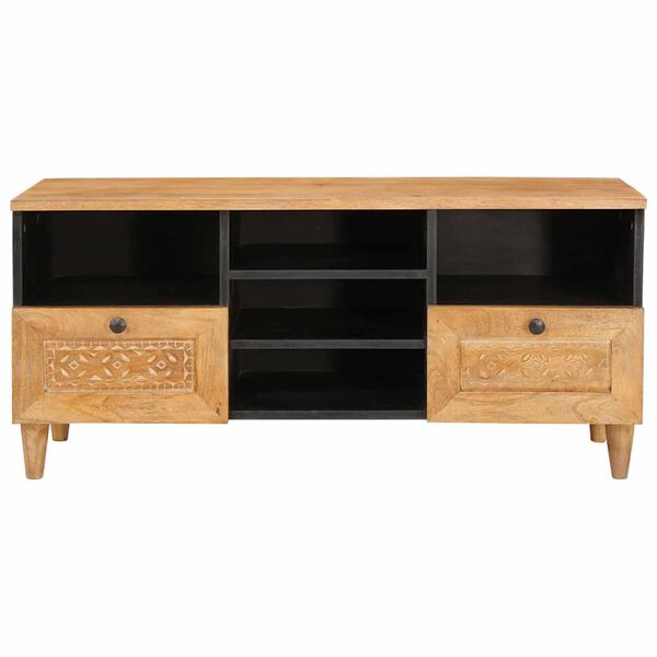 vidaXL TV Eenheden met lade Licht Bruin 100 x 33 x 46 cm Bewerkt hout