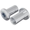 vidaXL Slotmoer 2 st Nikkel M6 x 25 mm Staal