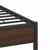 vidaXL Bedframe zonder matras bewerkt hout bruin eikenkleur 137x190 cm