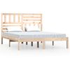 vidaXL Bedframe massief grenenhout 140x190 cm