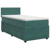 vidaXL Boxspringbed met matras Donkergroen 90 x 190 cm Fluweel