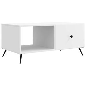 vidaXL Salontafel Wit 90 x 50 x 40 cm Bewerkt hout