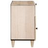 vidaXL Nachtkastje met lade Beige 50 x 33 x 60 cm Massief acaciahout