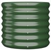 vidaXL Plantenbak 40x40x36 cm gegalvaniseerd staal groen