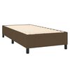 vidaXL Boxspring met matras stof donkerbruin 90x190 cm