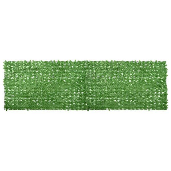 vidaXL Balkonscherm met groene bladeren 500x150 cm