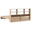 vidaXL Bed met boekenkast zonder matras massief grenenhout 180x200 cm