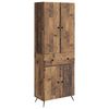 vidaXL 2 st Oud hout
