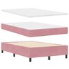 vidaXL Boxspringbed met matras met hoofdeinde Roze 120 x 190 cm Stof