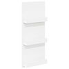 vidaXL Tijdschrift Rek met plank Wit 43 x 11 x 102 cm Bewerkt hout