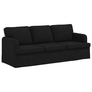 vidaXL Bank Zwart 201 x 80 x 85 cm Stof
