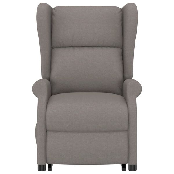 vidaXL Sta-op-stoel stof taupe