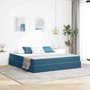 vidaXL Opbergbed met matras Donkerblauw 180 x 200 cm Fluweel