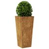 vidaXL Plantenbak 35x35x75 cm weervast staal