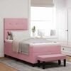 vidaXL Boxspring bed met matras Roze 80 x 200 cm Fluweel
