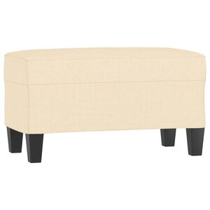 vidaXL Bankje 70x35x41 cm stof cr&egrave;mekleurig