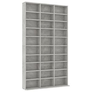 vidaXL Cd-kast 102x16x177,5 cm bewerkt hout betongrijs