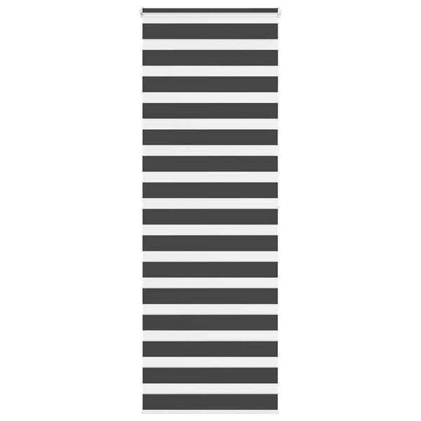 vidaXL Zebra rolgordijn 80x200 cm stofbreedte 75,9 cm zwart