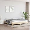 vidaXL Bedframe zonder matras stof cr&egrave;mekleurig 180x200 cm