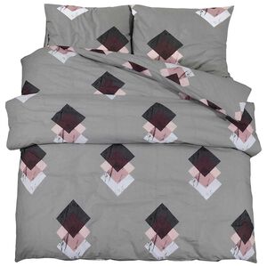 vidaXL Dekbedovertrekset 155x220 cm katoen meerkleurig