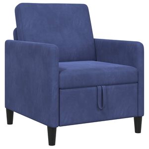 vidaXL Bank met opslag Politieblauw 72 x 78 x 87 cm Polyester