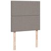 vidaXL Boxspring met matras stof taupe 100x200 cm