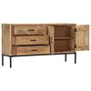 vidaXL Dressoir 140x35x75 cm massief mangohout
