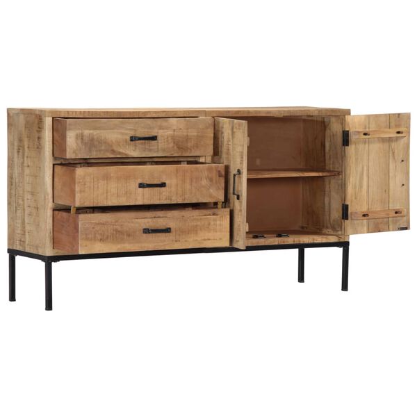 vidaXL Dressoir 140x35x75 cm massief mangohout