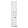 vidaXL Badkamerkast 32x34x188,5 cm bewerkt hout wit