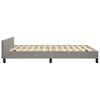 vidaXL Bedframe zonder matras 140x200 cm fluweel lichtgrijs