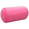 vidaXL Gymnastiekrol met pomp opblaasbaar 120x75 cm PVC roze
